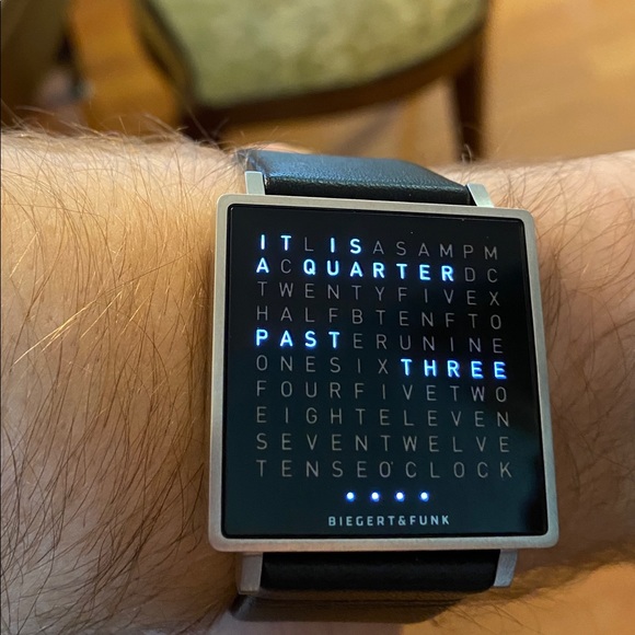 Qlocktwo W Biegert Funk Mens Watch 